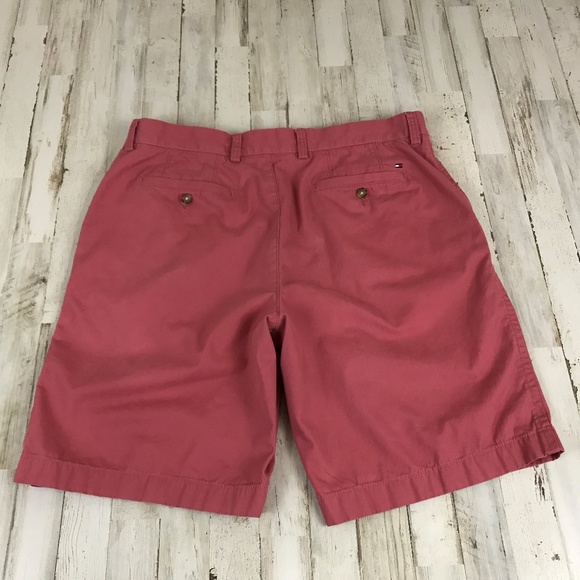 Tommy Hilfiger Mens Shorts 36 Red Chinos - Picture 2 of 5
